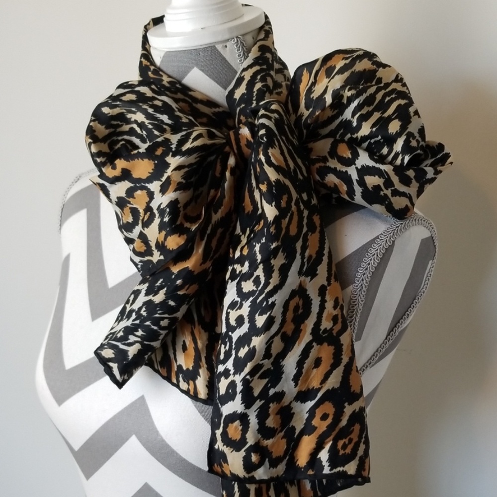 Vintage Baar & Beard Animal Print Scarf